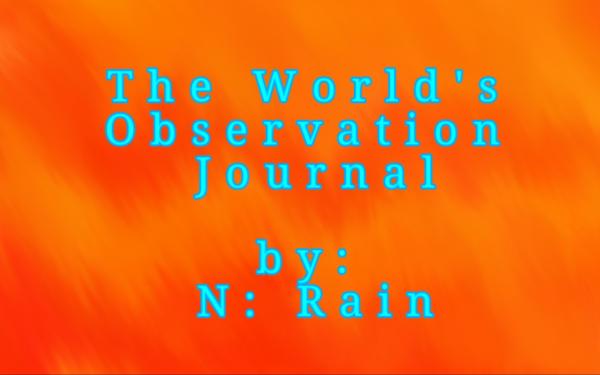 The World's Observation Journal