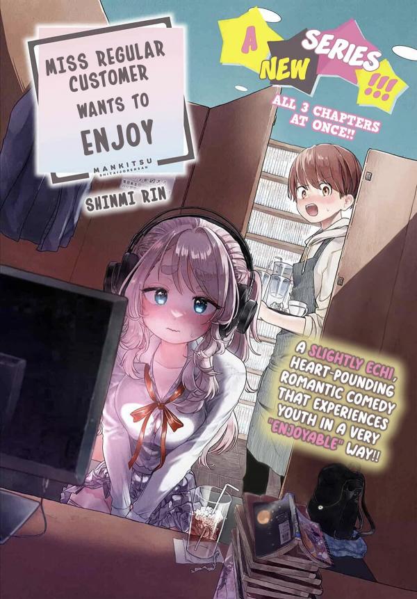 The Regular Enjoying Herself at the Manga Cafe