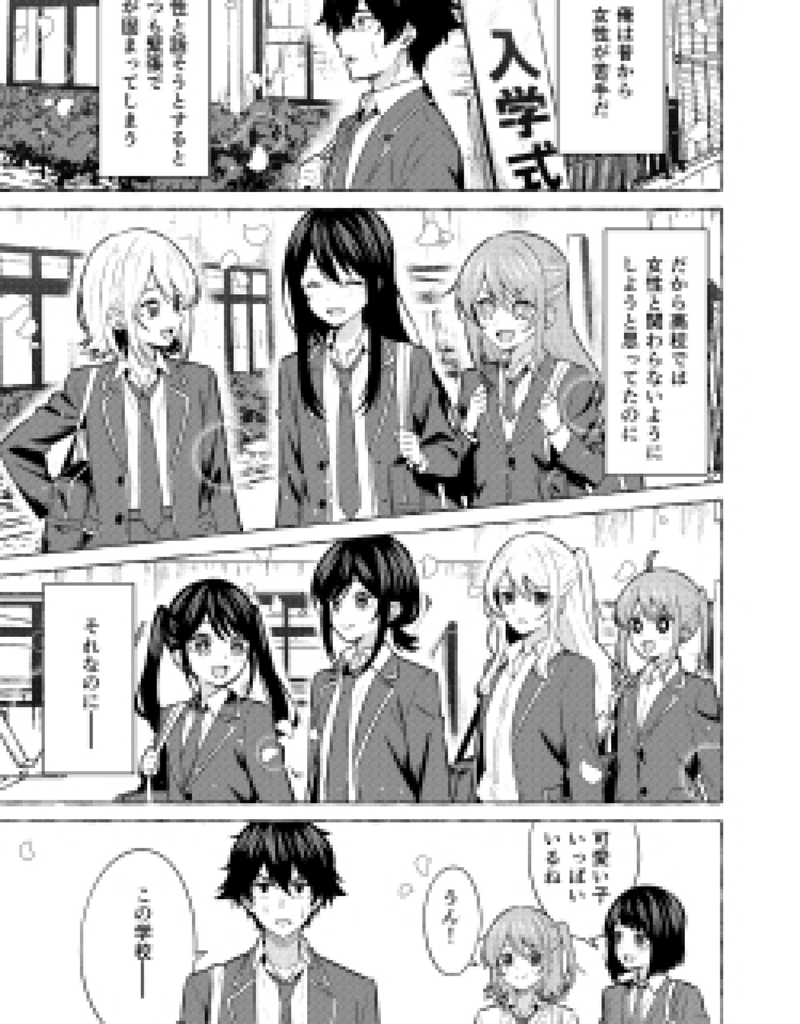 Josei ga Nigate na Otoko ga Bijin-darake no Koukou ni Nyuugaku Shiteshimatta Ohanashi